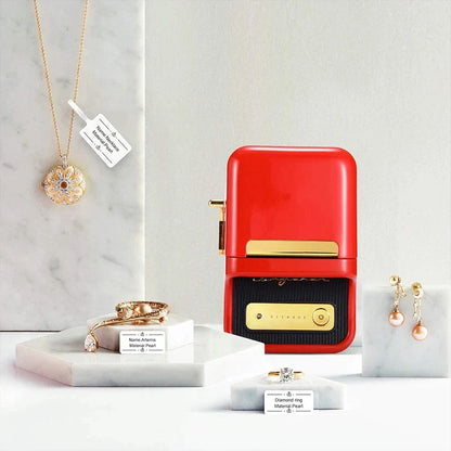 Mini Retro Portable Thermal Label Printer – Print in Style!