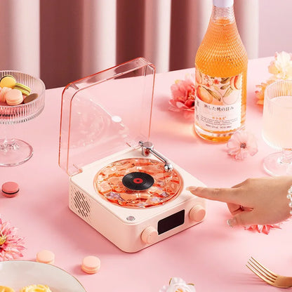 Premium Waves Retro Bluetooth Vinyl Record Player – Nostalgic Charm Meets Modern Sound!