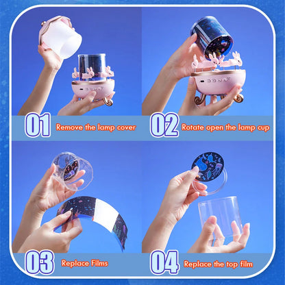 Films & Soothing Sounds Projector Night Light for Kids – A Magical Bedtime Experience!