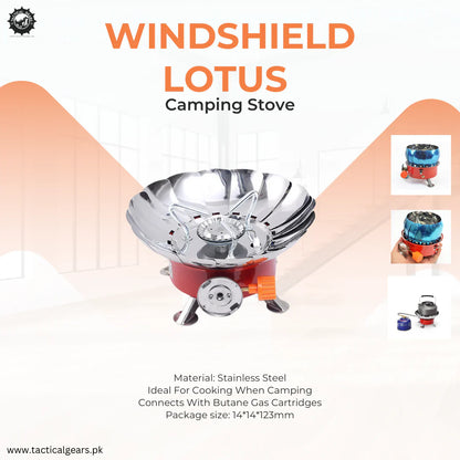 Lotus Mini Camping Gas Stove – Compact, Stable & Ready for Any Adventure!