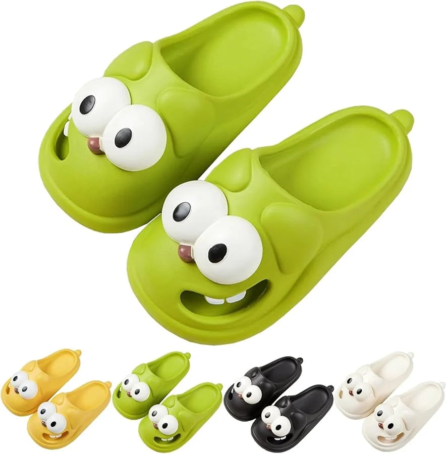 Funny Big Eyes Tongue Kiss Slippers – Cute, Comfy & Full of Personality