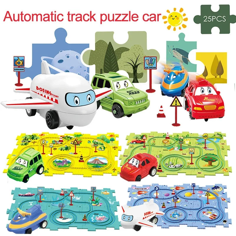 Puzzleracer - Kids Car Track Set – Build, Play & Explore!