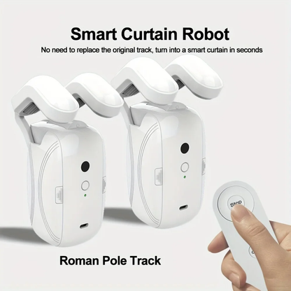 2PCS Smart Curtain Opener With Remote Control – Effortless Smart Home Automation!
