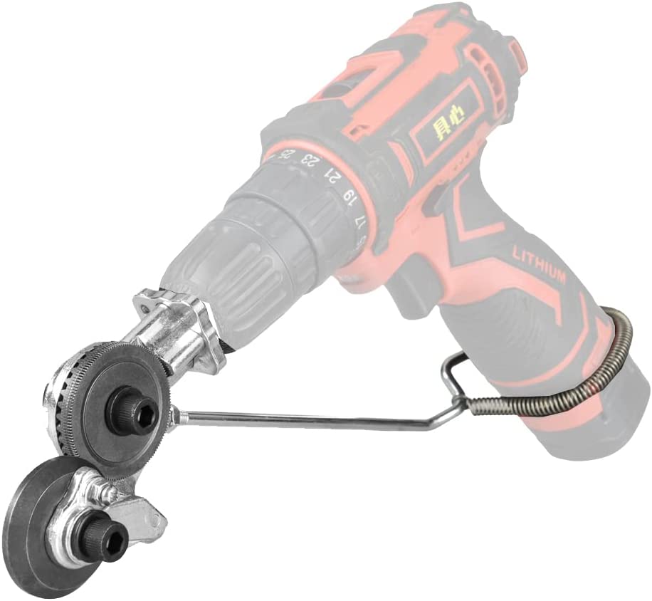 MetalMaster™ ⚙️✂️ – Electric Drill Shears Attachment for Precise Metal Cutting