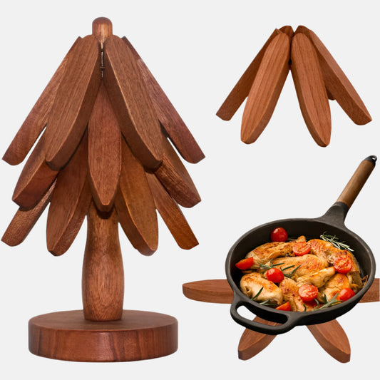 Artisanal Wooden Coasters & Trivets Set – Natural Elegance Meets Everyday Functionality!