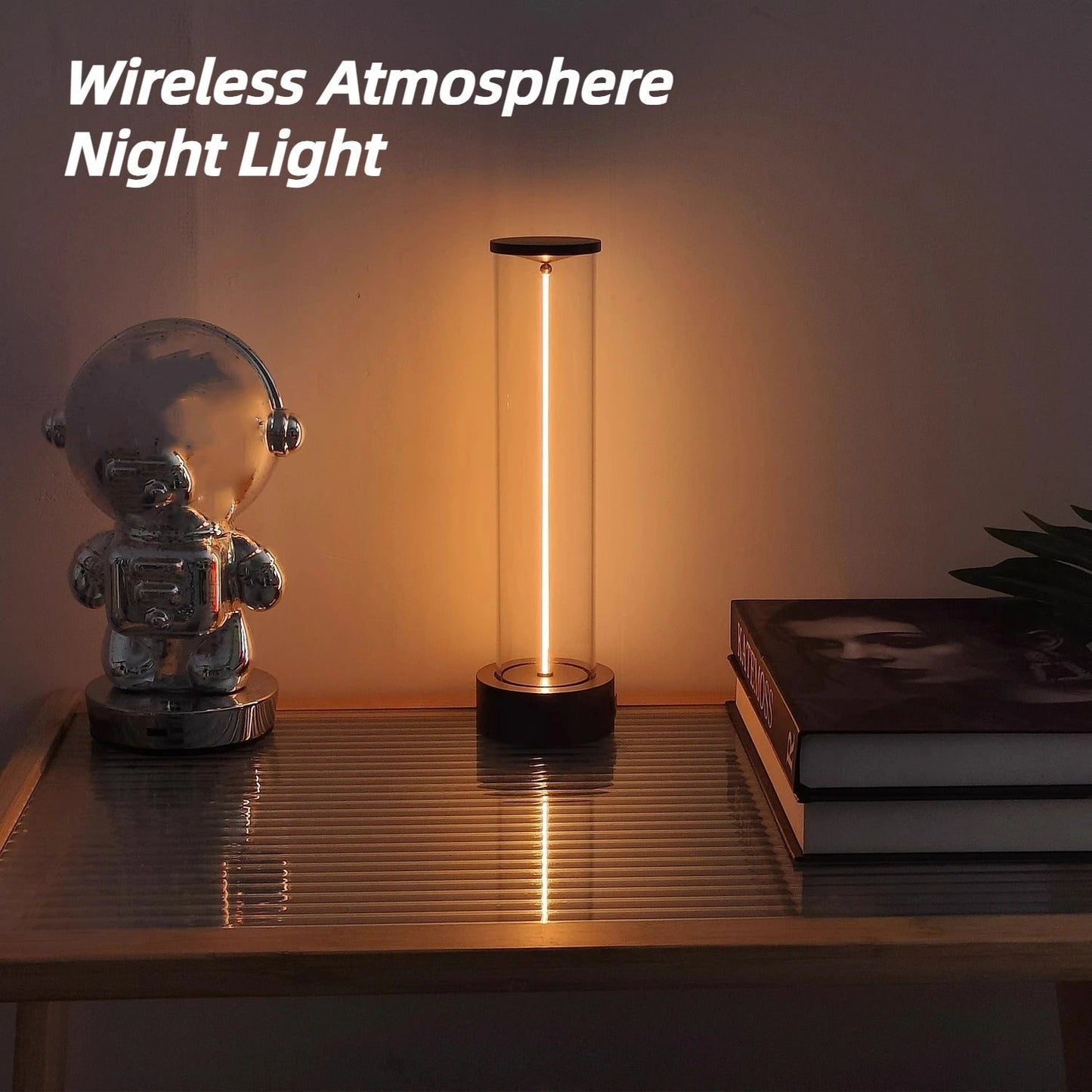 LuxeLumina™ Rechargeable Crystal Art Table Lamp