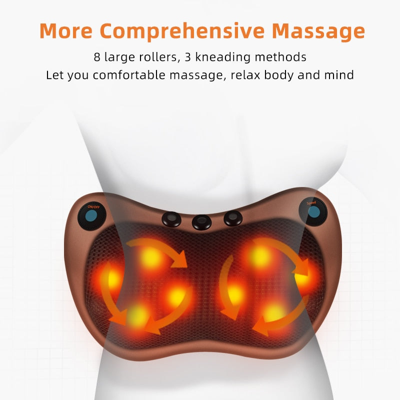 Massage heat pillow
