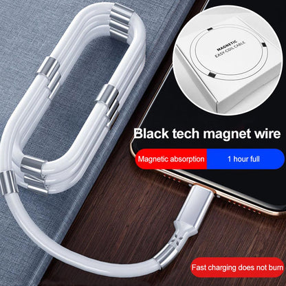 Retractable Fast Charging Magnetic Data Cable