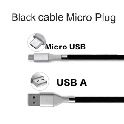 Retractable Fast Charging Magnetic Data Cable