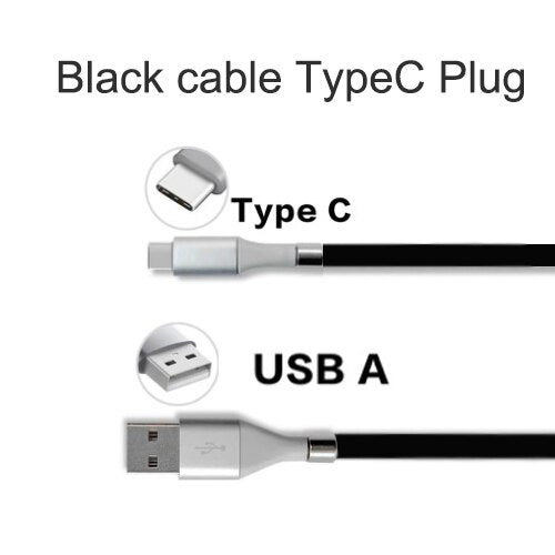 Retractable Fast Charging Magnetic Data Cable