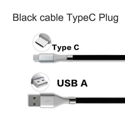 Retractable Fast Charging Magnetic Data Cable