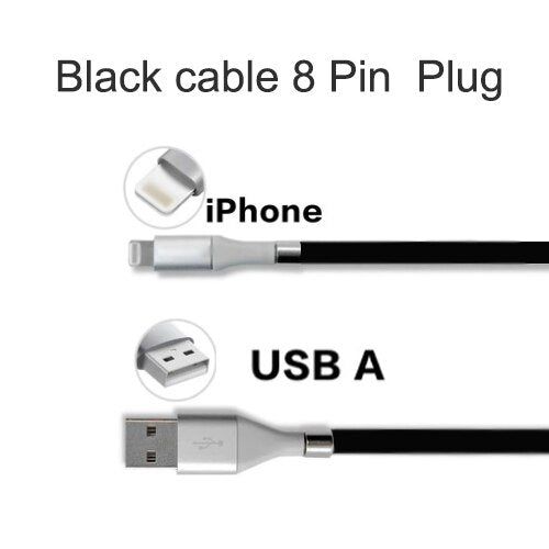 Retractable Fast Charging Magnetic Data Cable