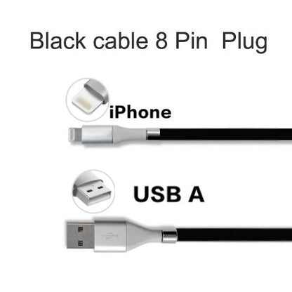 Retractable Fast Charging Magnetic Data Cable