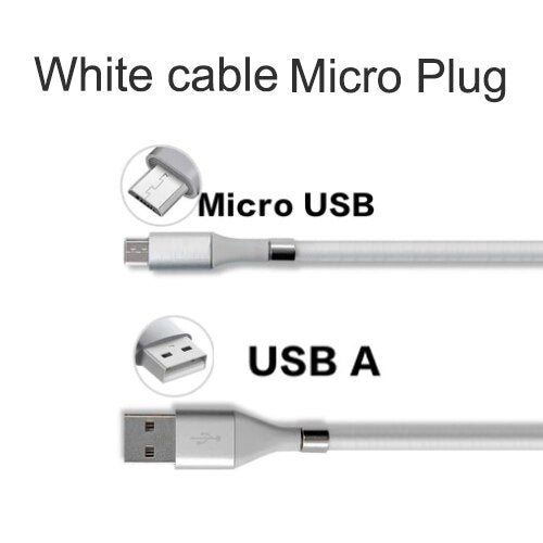 Retractable Fast Charging Magnetic Data Cable