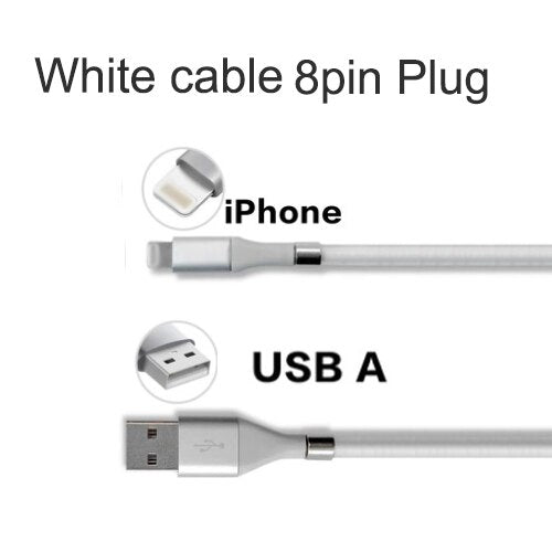Retractable Fast Charging Magnetic Data Cable