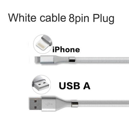 Retractable Fast Charging Magnetic Data Cable