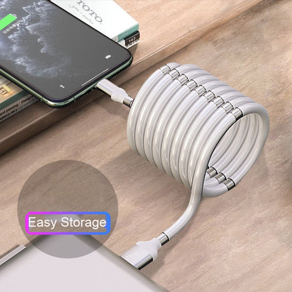 Retractable Fast Charging Magnetic Data Cable