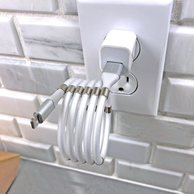 Retractable Fast Charging Magnetic Data Cable