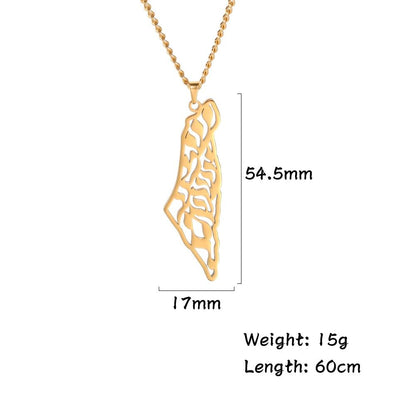 Myshape Palestine Map Pendant - LEGOSS