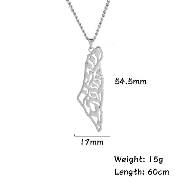 Myshape Palestine Map Pendant - LEGOSS