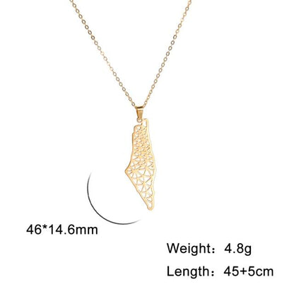 Myshape Palestine Map Pendant - LEGOSS
